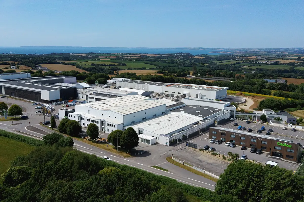 Lam aison Cadiou vu du ciel