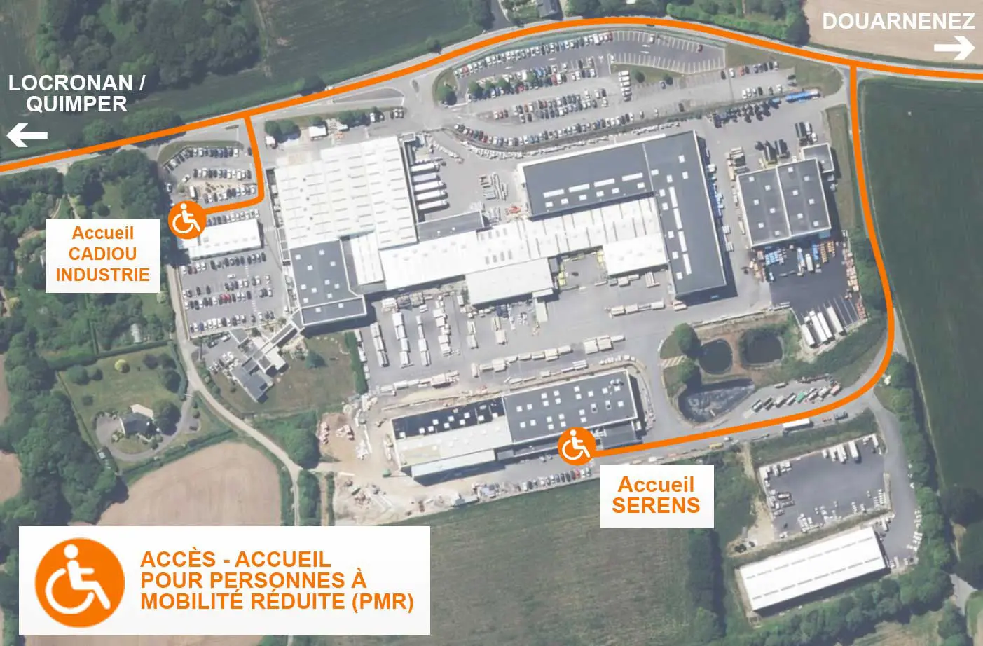 Accès handicapé chez Maison Cadiou