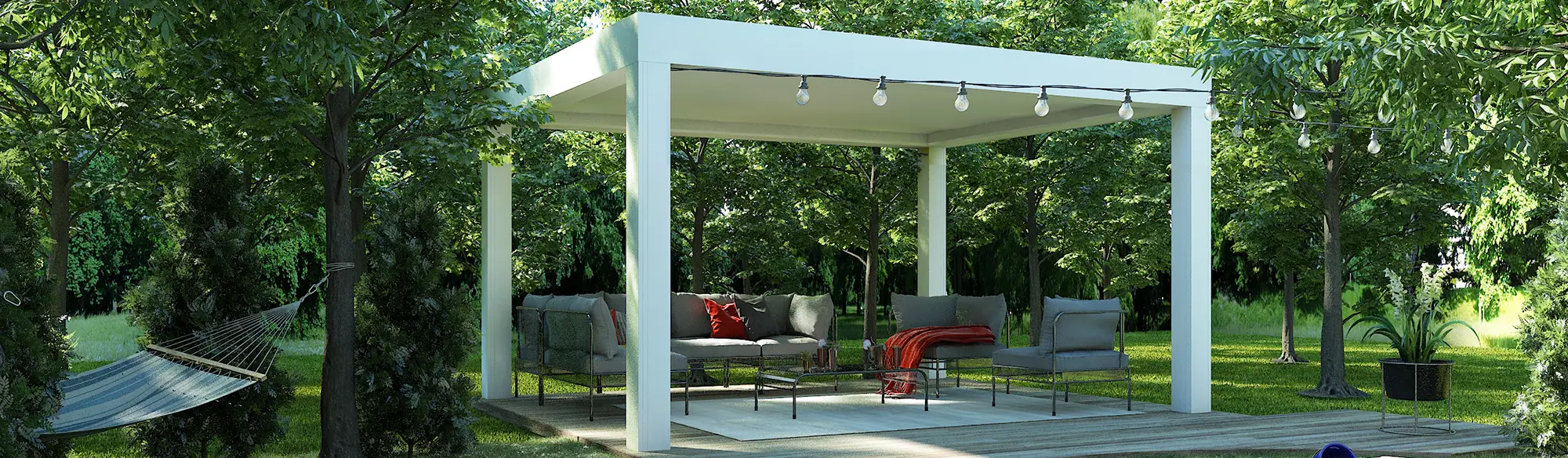 Pergola aluminium poppy Kostum